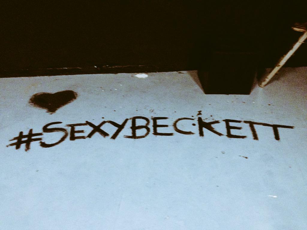 On brand get out antics following the final Beckett performance today! #SexyBeckett
