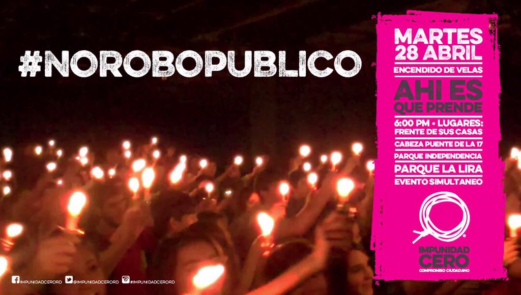 quijoteurbano's tweet photo. El próximo martes 28 de abril enciende tu vela exigiendo #NoRoboPúblico @ImpunidadCeroRD @StgoSomosTodos @JFiscalRD http://t.co/6swUmekJlf