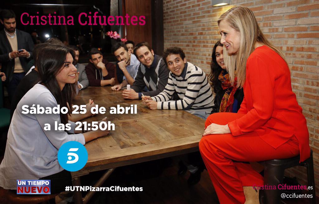 ppmadrid's tweet photo. Hoy a las 21:50h entrevista a @ccifuentes en @UnTiempoNuevoTV de @telecincoes. Lo seguimos en #UTNPizarraCifuentes. http://t.co/77l7cm282A