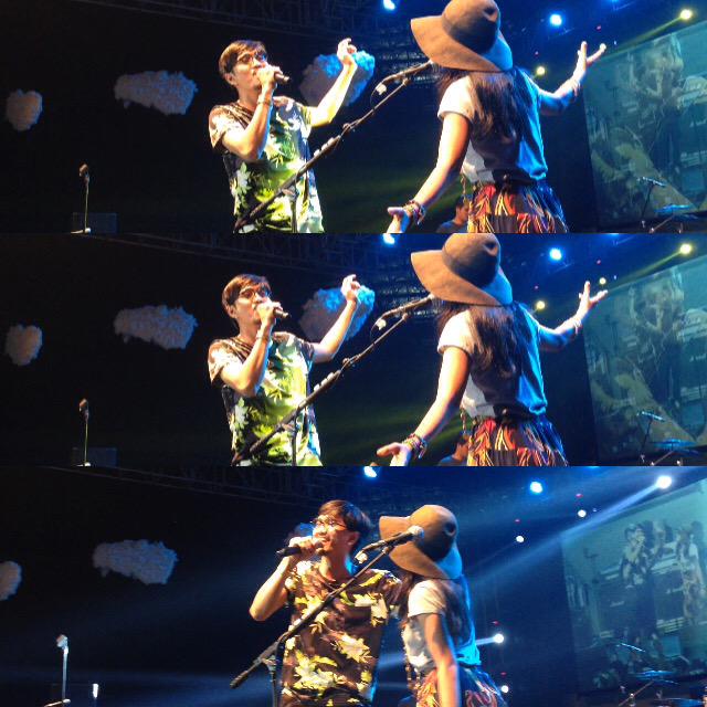 sheilaon7's tweet photo. Sebelumnya @endahNrhesa juga ikut menyanyikan lagu "dan" ~

#presentbreak2015 http://t.co/8kD4CnfTta