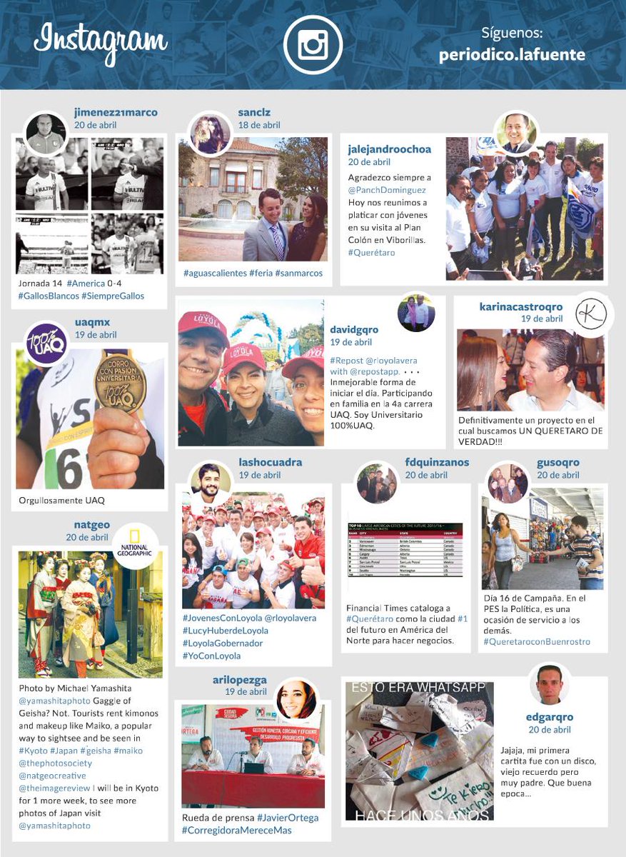 lfqueretaro's tweet photo. |http://t.co/FhdBUaIK3S|#Intargram @Jimenez21Marco @saclaz @JAlejandroOchoa @UAQmx @karinnacastroq @DavidGQro @NatGeo http://t.co/cRYD9ifn3V