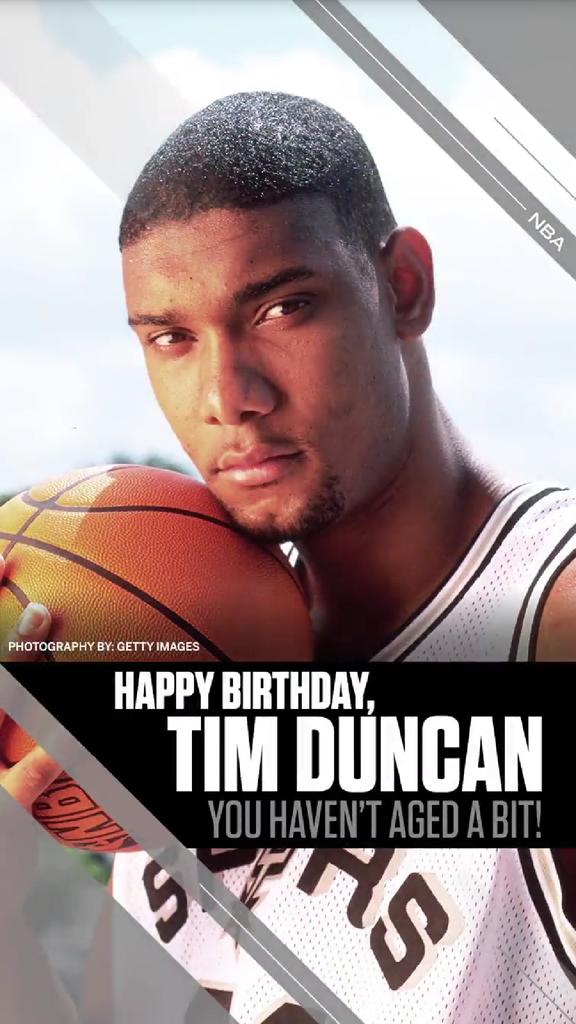 Happy birthday to the GOAT  Back in 2004 is when I started loving this team. All because of Tim Duncan  