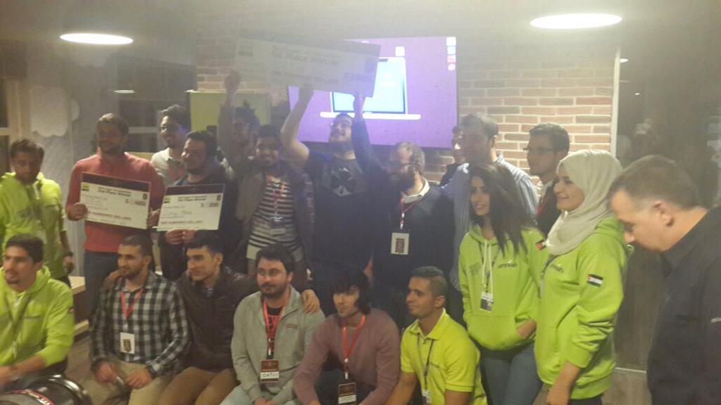 RedTroops's tweet photo. Congratulations to the winners! Great job everyone! #JOHack #TheTankJo @Umniah @RoyaNews @Play996 http://t.co/s1IAXXzGHP