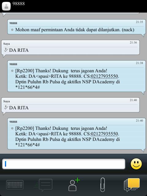 Dede ngga masuk ke 5 besar rasanya sedih banget :'( tapi semoga aja dukungan kami membuat <a href="/da2_rita/">Rita</a> lebih sukses amin