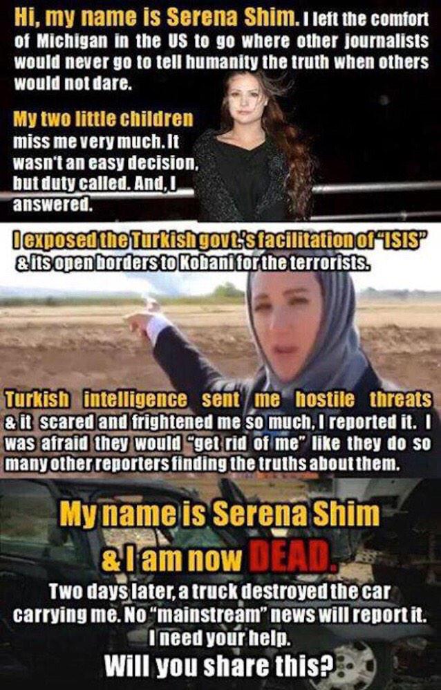 AnonIsis's tweet photo. My name is #SerenaShim 
I was #murdered for speaking the truth
Will you be my voice 
#OpSerenaShim #Justice4Serena http://t.co/VXl1tSiPji