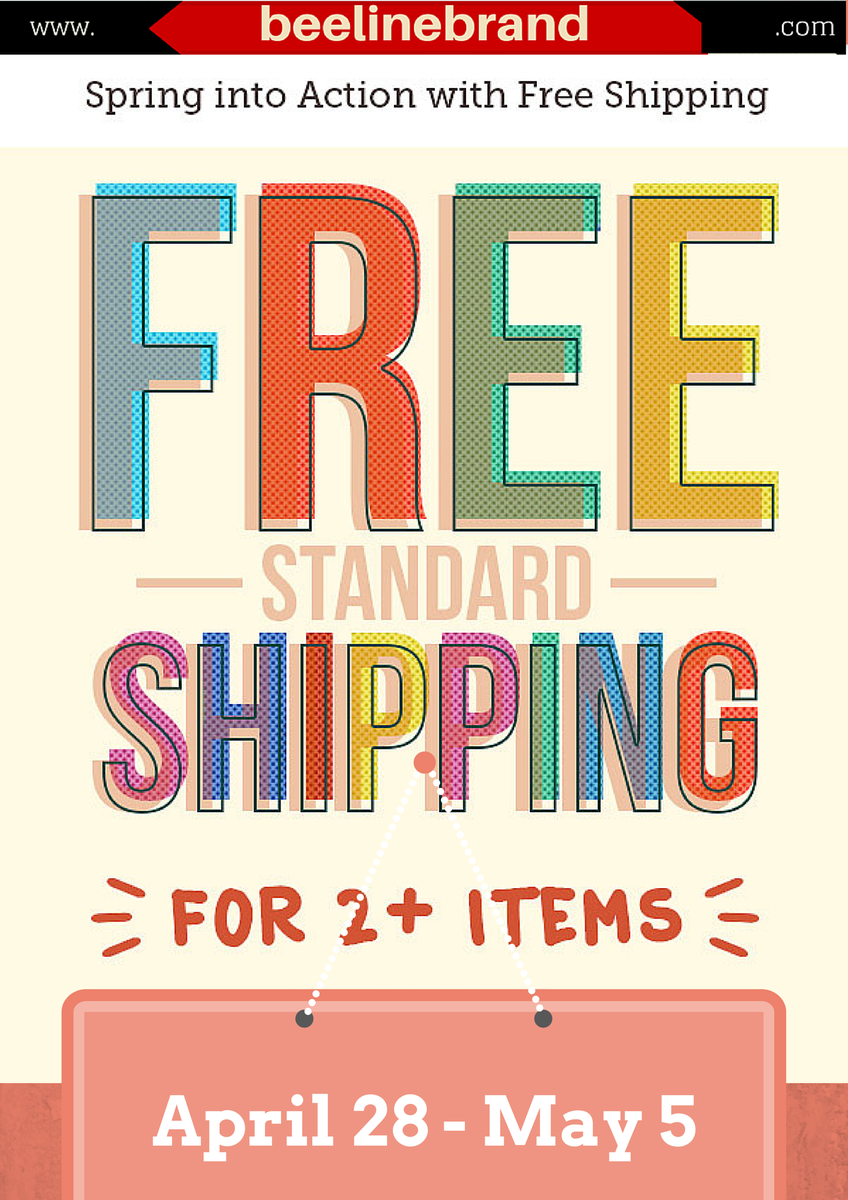 Free Shipping Apr. 28 to May 5 for 2 or more items via our SpreadShirt Shop beelinebrand.com #createabuzz