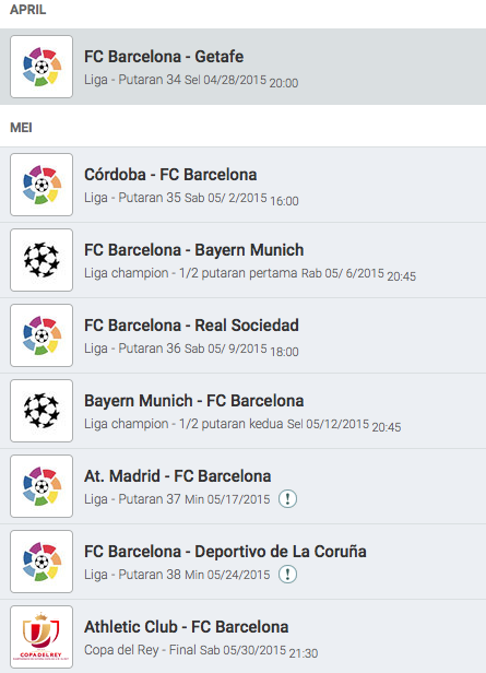 Zulfirmanputra's tweet photo. RT"@fcbarcelona_id: Jadwal laga FC Barcelona selanjutnya http://t.co/focBvayVjI http://t.co/fNx6jni65D"