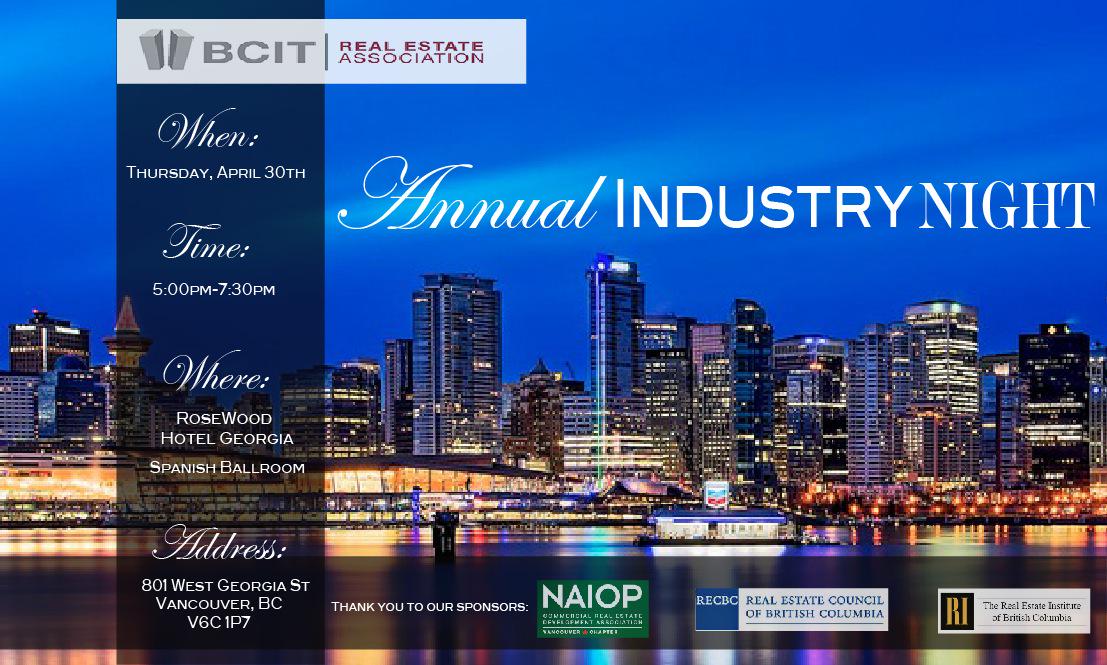 BCIT REA (@bcitrea) on Twitter photo Former graduate of the real estate program? Come out to Industry Night! Email info@bcitrea.com for details. Former graduate of the real estate program? Come out to Industry Night! Email info@bcitrea.com for details.