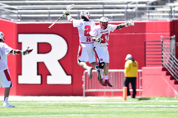 RUmlax's tweet image. VICTORY! #RUMLax gets their first @B1GLacrosse win with a 17-10 victory over No. 10 Ohio State!