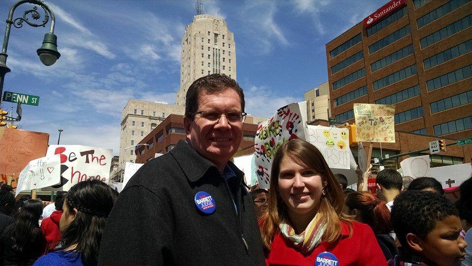 PatBarrettJudge's tweet photo. At the Peace Rally. #ReadingPA #BerksCounty #PBFJ http://t.co/mscOsMDEIm