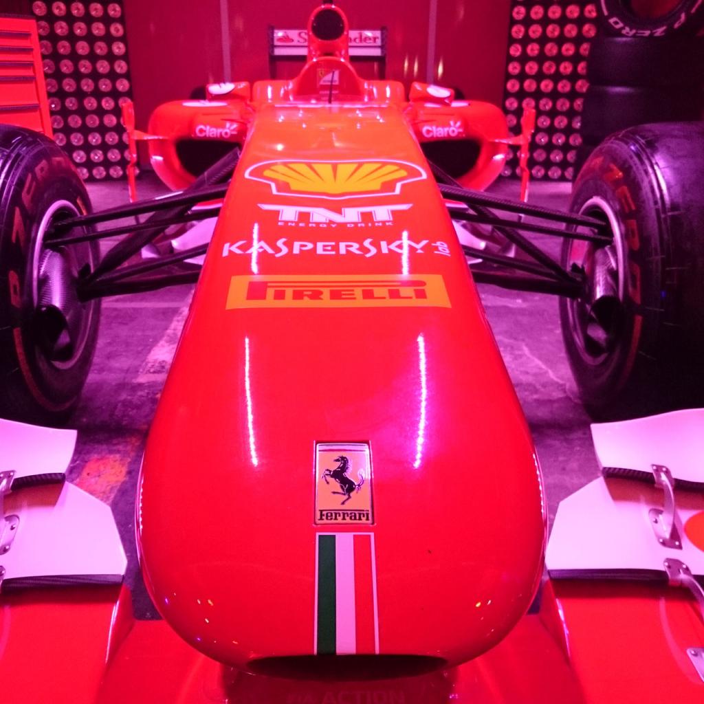 Cool to get close to the 2011 <a href="/ScuderiaFerrari/">Scuderia Ferrari HP</a> 150 Italia #f1 car at the London 488GTB launch. #Ferrari