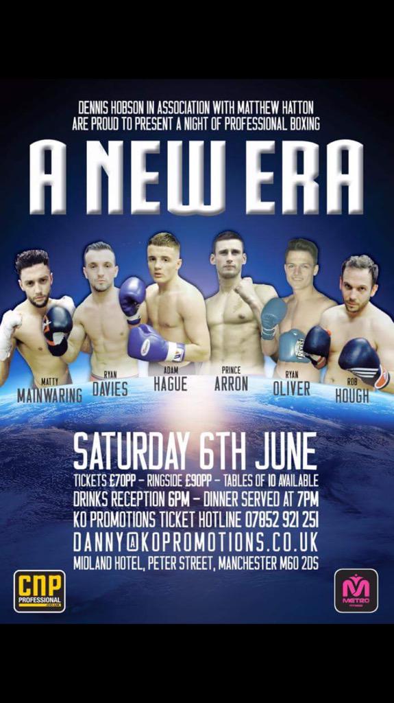 MagicMattHatton's tweet photo. This show getting better &amp; better @jackmassey123 now added ticket details on poster! #Boxing #Manchester http://t.co/GHVrrbX6eV