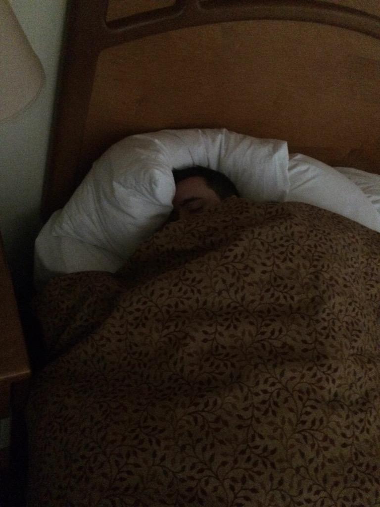 StinkyPinkysRFC's tweet photo. It ain't easy making executive roster decisions. The GM has to sleep. http://t.co/cLoktnq3h9