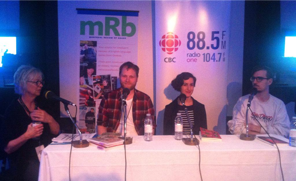 CBCMontreal's tweet photo. For Mile End fiction panelist @MichelHellman, his Mile End is more Francophone than people would think. #BlueMet2015 http://t.co/JPwezS8gxB