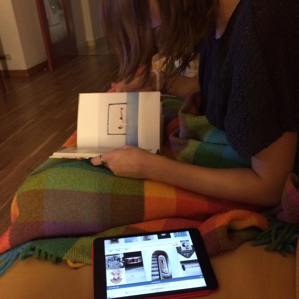 SailorWhimsical's tweet photo. Sis always talking shit bout me being an Instagrammer and now she's reading #WeInstagramBook too 😏 http://t.co/tTRIHdBQiJ