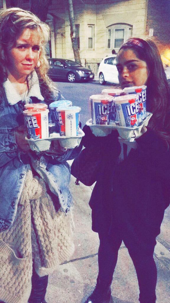 reallyriela's tweet photo. This is my pal Emily. We're addicted to icees. Help us. Any donation is appreciated. #WereCold http://t.co/l9VDLw6718