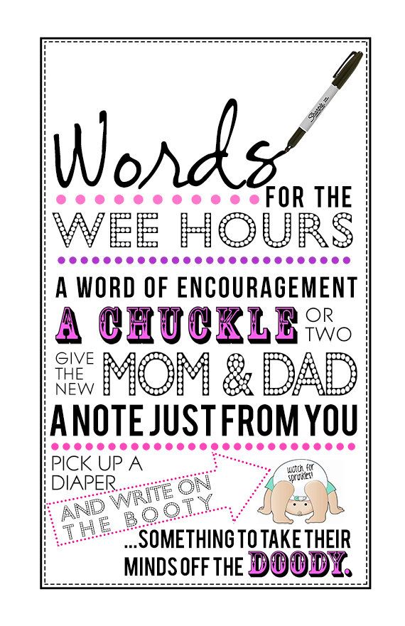 ParJai's tweet photo. Words for the Wee Hours -Printable PDF for Girl Baby Shower | Customization available to match your http://t.co/h10DV9ScyF