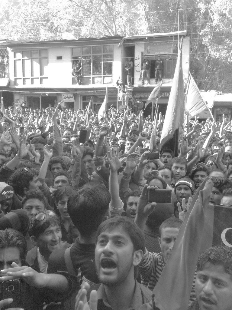 At the opening of election office at skardu 1