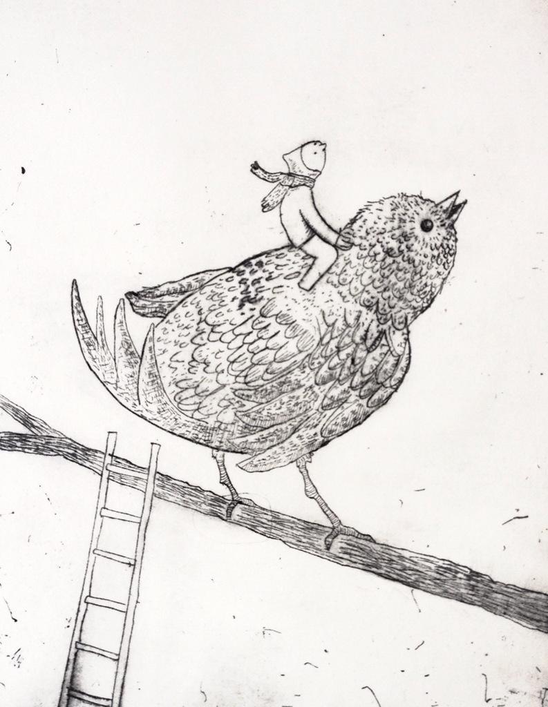 andreasbrekke's tweet photo. Migratory birds #etching http://t.co/hz09Xe2H8Y