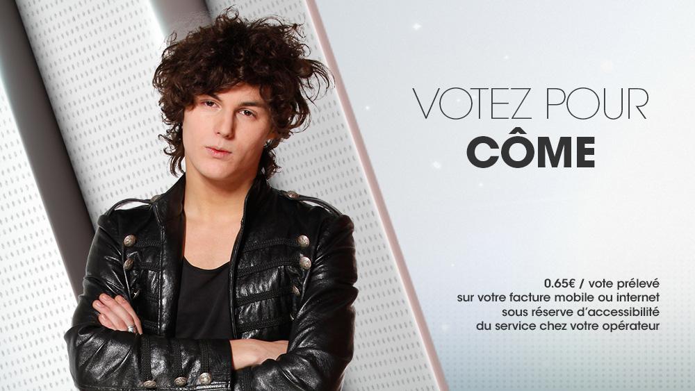 TheVoice_TF1's tweet image. Votez pour Côme en envoyant 3 par SMS au 72500 ou cliquez ici : bit.ly/VoteTheVoice (0.65€/vote)