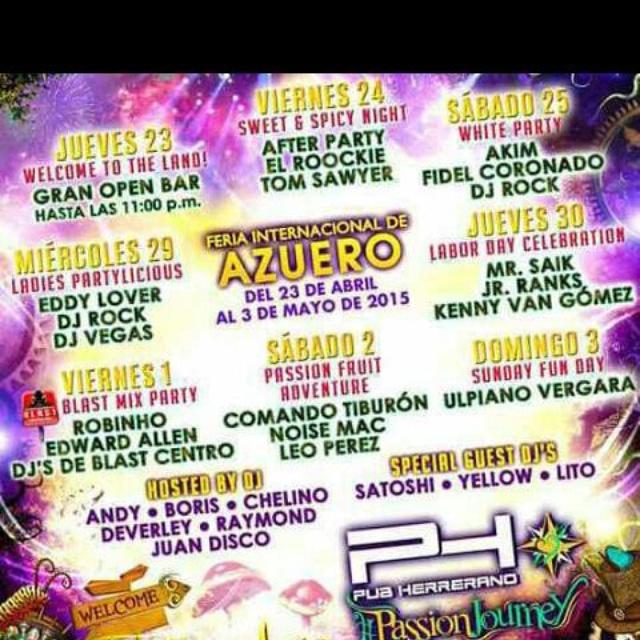 #Feriadeazuero2015. @FeriadeAzuero15 @masbienweb <a href="/LaVillaLS/">LaVillaLS</a>