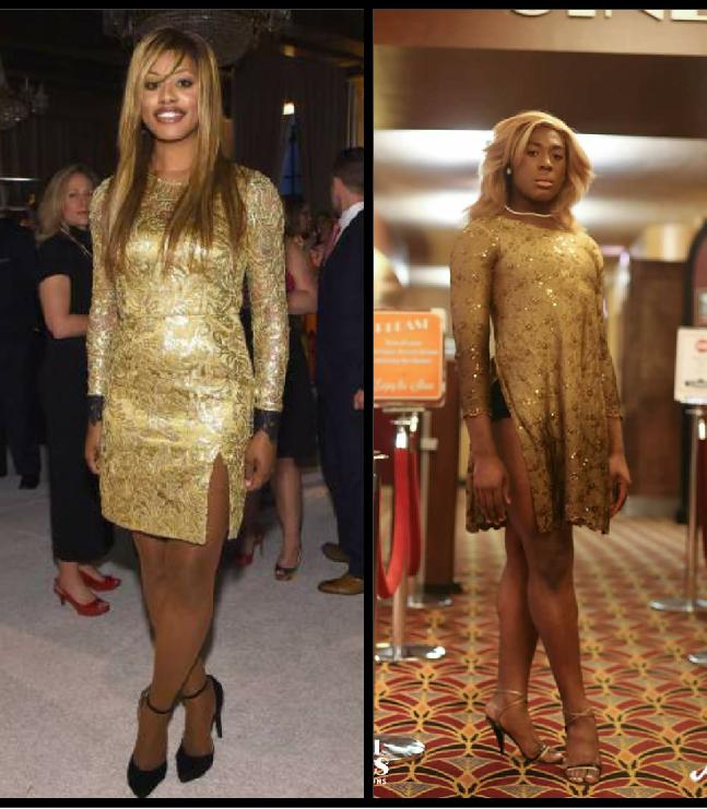 DarlingShear's tweet photo. Great minds dress alike! @Lavernecox  #solidgold #TheWiz #youvegottobeseeningold #girlslikeus #transcending http://t.co/Hnp5oHvvZH