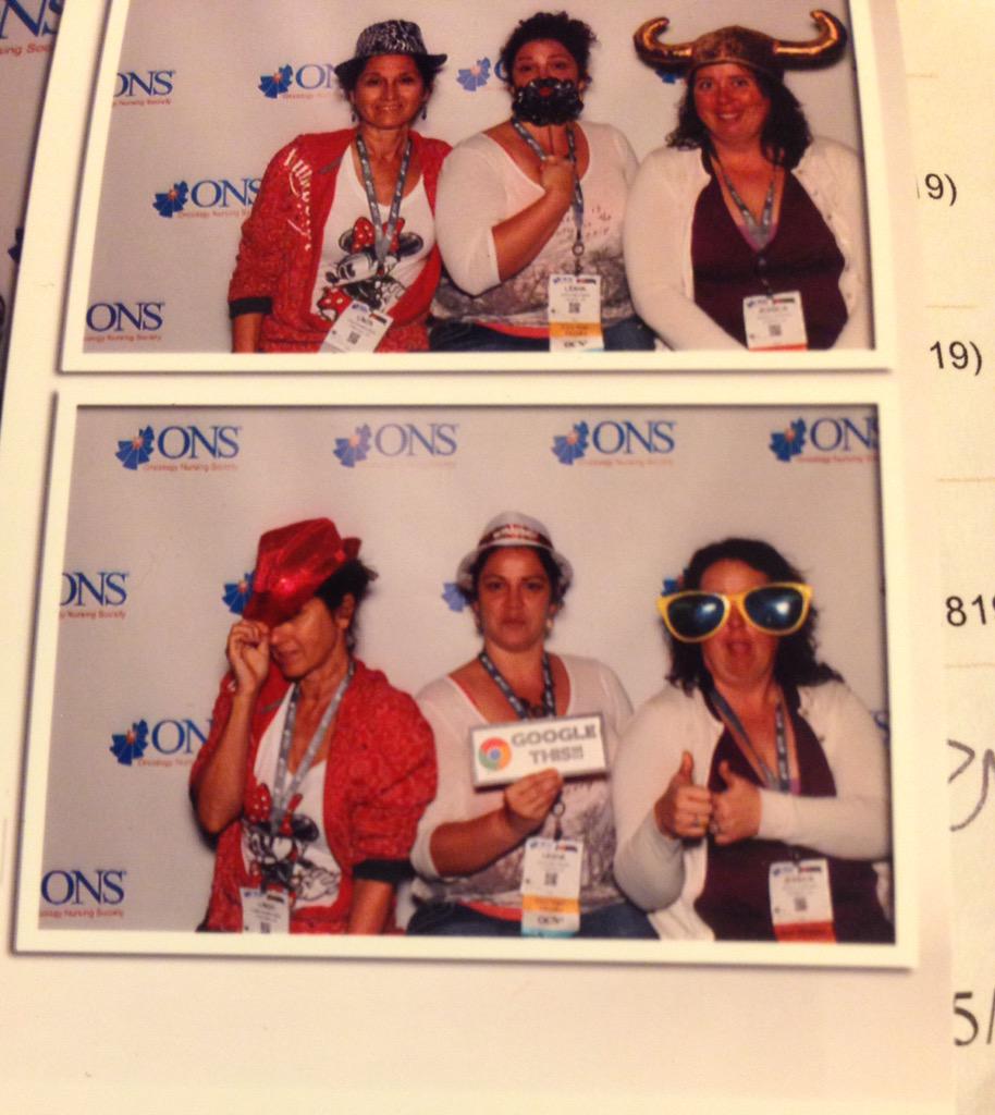 RazmatazRn's tweet photo. Networking, learning, and having fun #ONSCongress @JessicaBughead http://t.co/dCvzdPZHyo