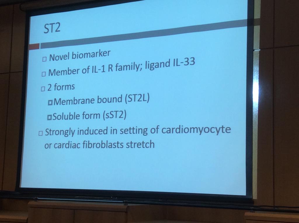 HassellLewis's tweet image. Novel myocardial remodeling markers- ST2 and galectin 10. Pathophys Dr. Akl #OSAP15