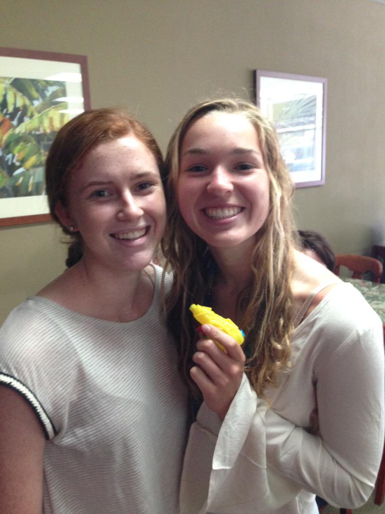 PHSwaterwars's tweet photo. 25¢ gun comes in handy at Woody's. Cady Boe shot down http://t.co/R6Ebm6us4a