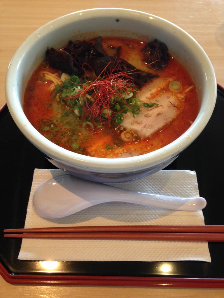 <a href="/SantoukaIndo/">Santouka Ramen Indo</a> enjoying the best #ramen ever #nomnomnom #miso #noodles #diningalone #yum