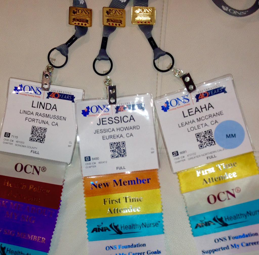 RazmatazRn's tweet photo. NorCal in the house #ONSCongress http://t.co/RcPn23muby