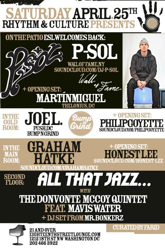18thSTLounge's tweet photo. ESL Welcomes Back @djpsol On The Patio + #JoeL #GrahamH @philipgoyette @martinmiguel__ @DJ_HonestLee @DonvonteMccoy http://t.co/2mtxSvC12r
