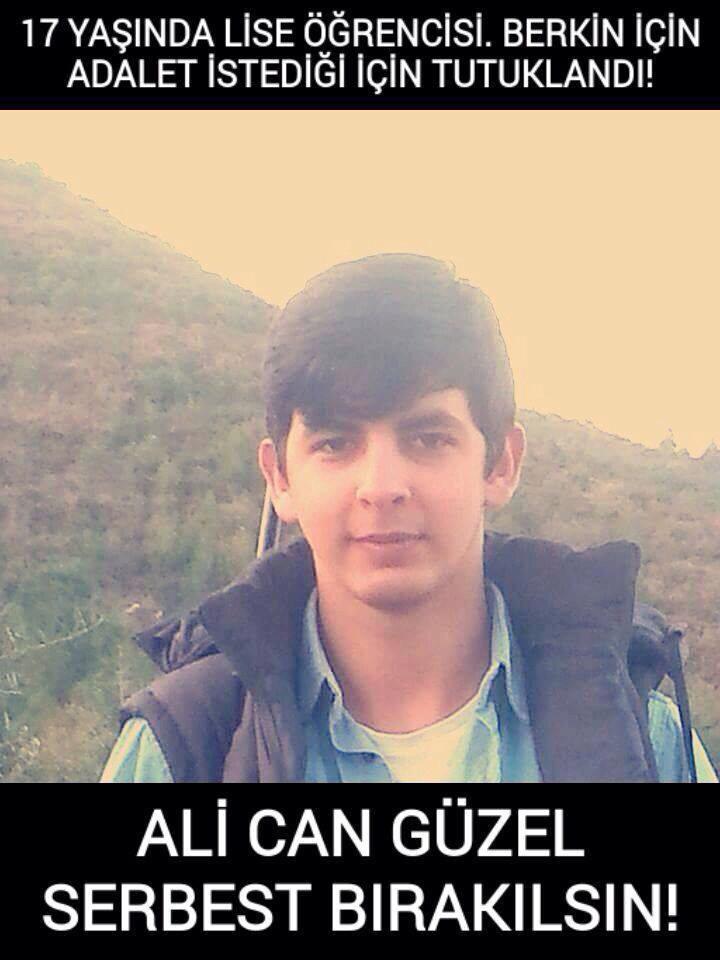 17 Yaşındaki Alican 'Berkin İçin adalet' dediği için tutuklandı.!
#AlicanGüzelİçinAdalet #BerkinElvanİçinAdalet