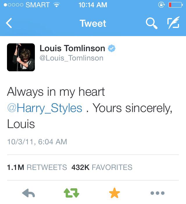 TH0RAGNAR0K's tweet photo. BUT THIS TWEET WILL ALWAYS BE THE BEST 
#LarryALoveToRemember http://t.co/neacXxC2lO