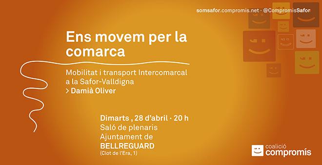 CompromisSafor's tweet image. Mobilitat i transport intercomarcal per la Safor-Valldigna #ensmovem #Bellreguard, 28 d&apos;abril. 20h @Damipotries