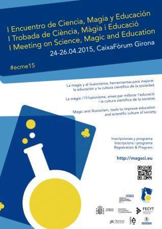 FguevaraP's tweet photo. Después de hablar de magia en @Divulgadores_CL, comienza #ecme15 encuentro de ciencia, magia y educación en Girona. http://t.co/3TdhxQ1Smg