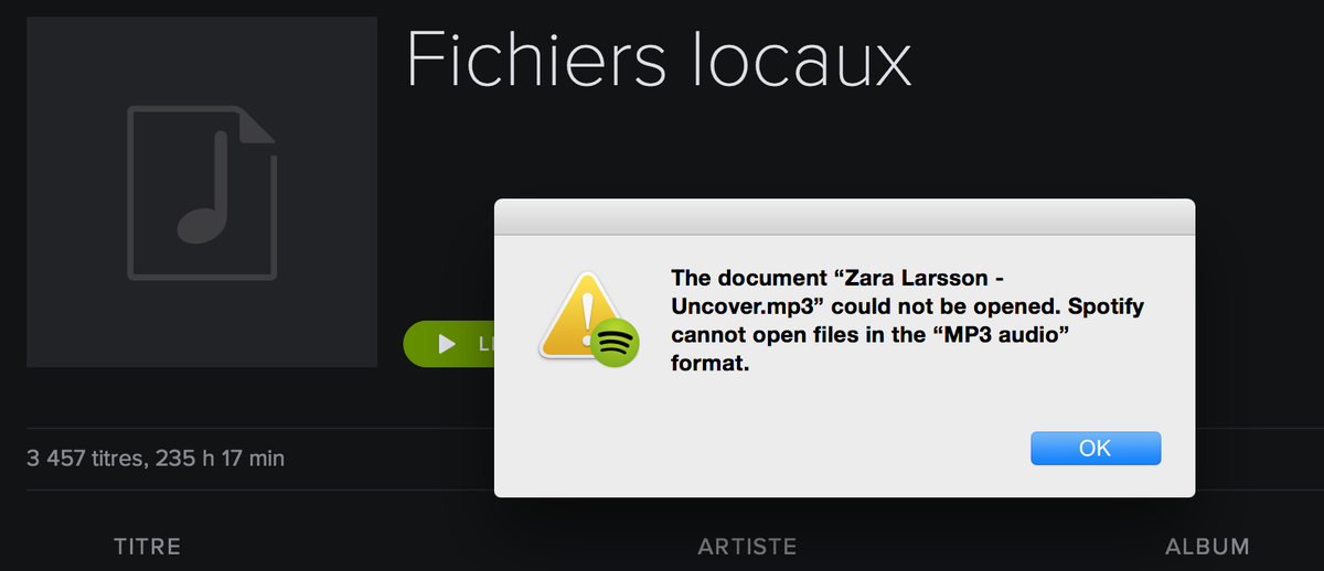 antoon619's tweet photo. Qqun a deja eu ce soucis sur @Spotify_France  ??? http://t.co/cb2HdEMgl7