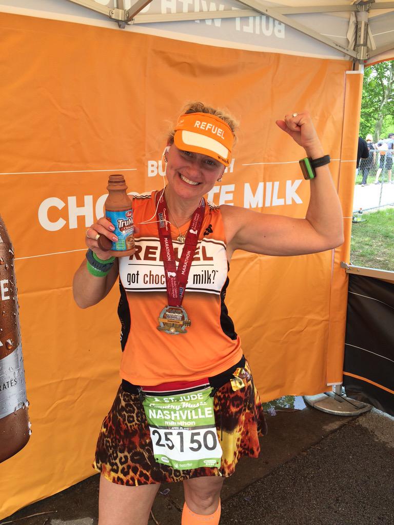chocolate_milk's tweet image. #RunCMM was @RunEatDisney's 55th marathon! Cheers to refueling and rebuilding after many more races down the road!
