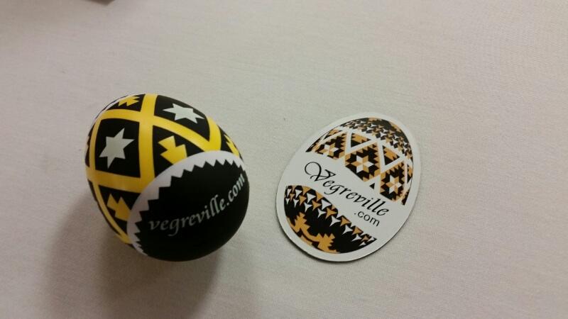 Awesome SWAG at the Vegreville booth at <a href="/ej_ab_summer/">EJ AB Summer Travel</a> travel show.
