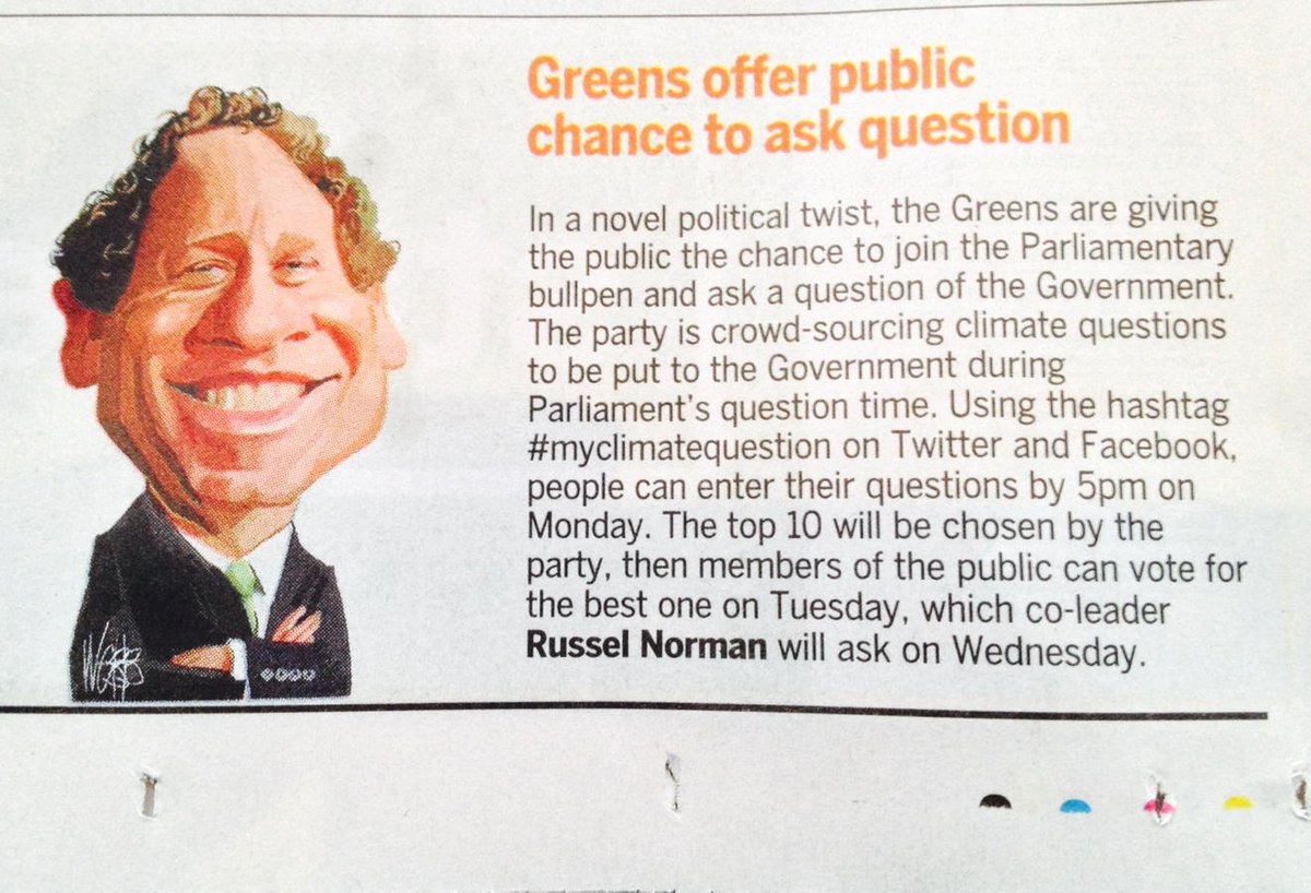 @NZGreens taking democracy to the people #myclimatequestion