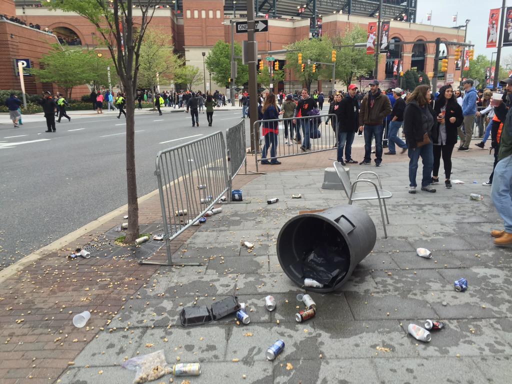 Thugs beat up, toss trash at whites during Camden Yards protests VIDEO