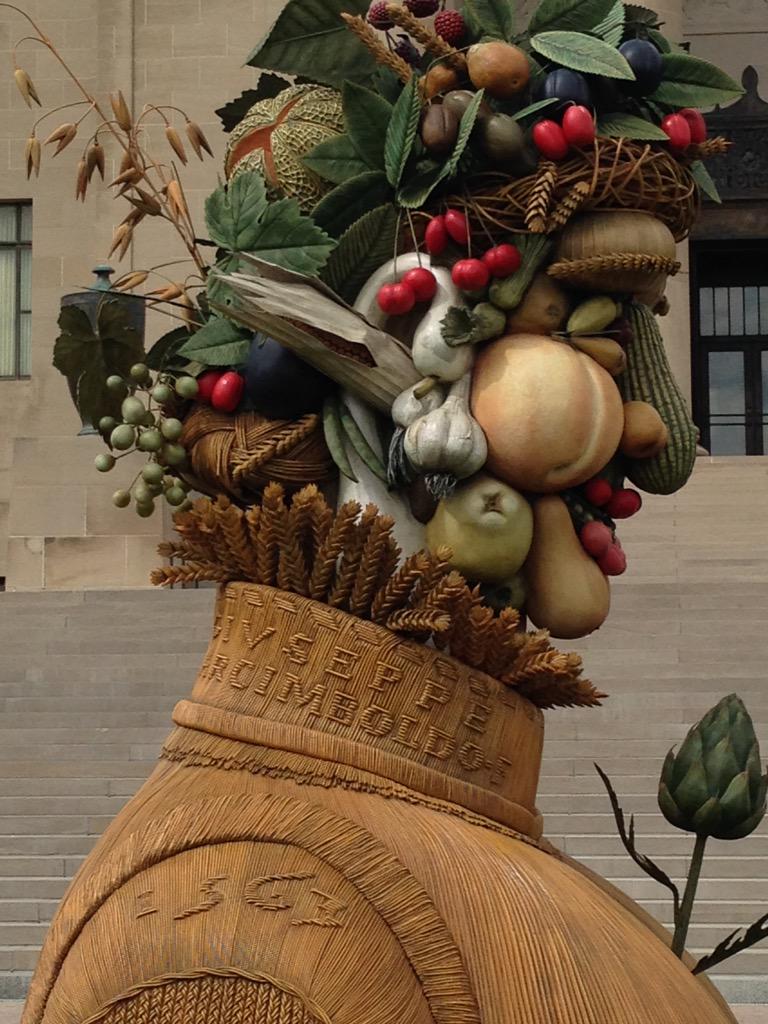 The Four Seasons sculpture installation at the Nelson is very cool!