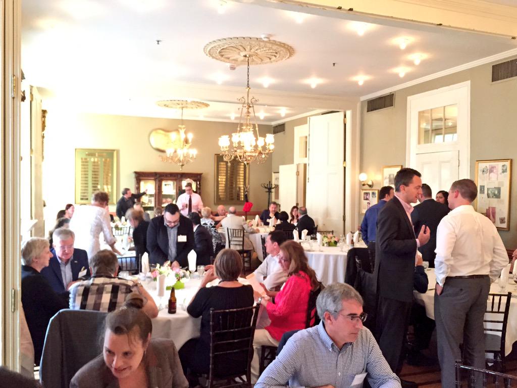stevewilsonlive's tweet photo. A warm welcome to Canadian delegates at the @Crawford_News Canada dinner #RIMS2015 at the historic @AntoinesNOLA http://t.co/FDXSNNjWDp