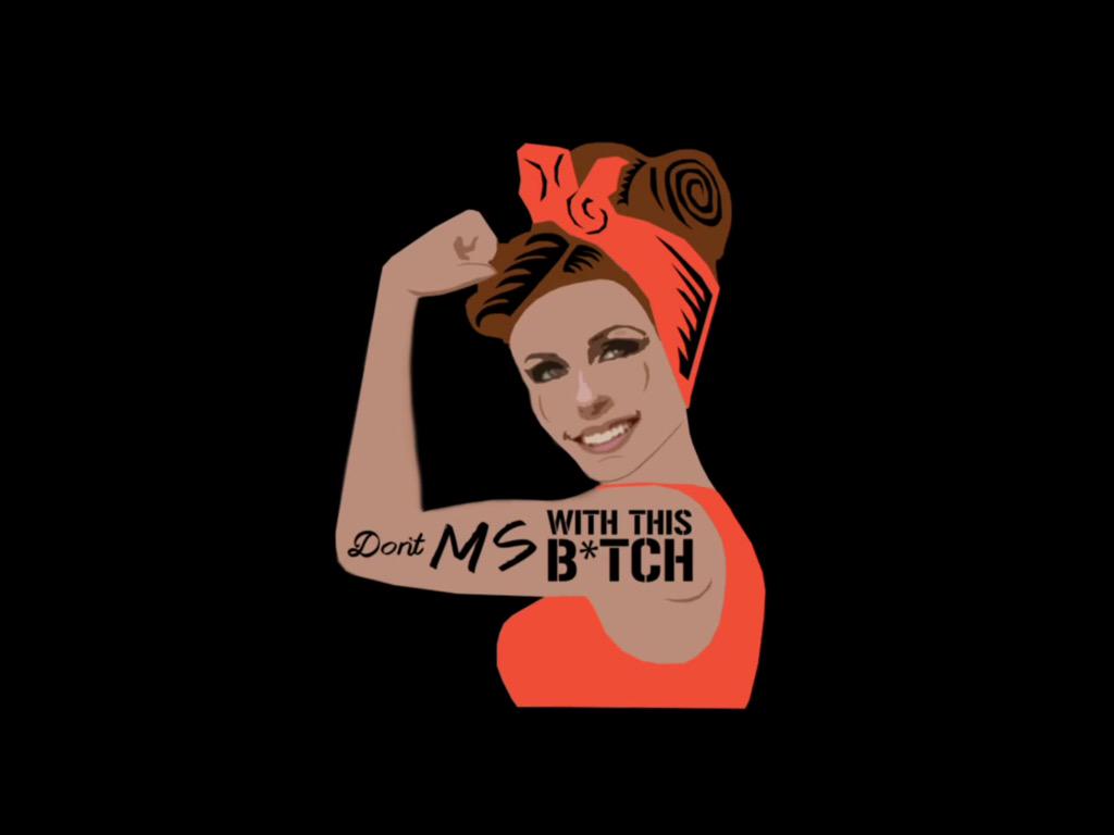 msMSaustralia's tweet photo. Awesome! @GoTeamKaleigh #MSwarrior raising awareness with #dontMSwiththisB http://t.co/tUuIuPf7PF #KissGoodbyeToMS http://t.co/czksWF3UeZ