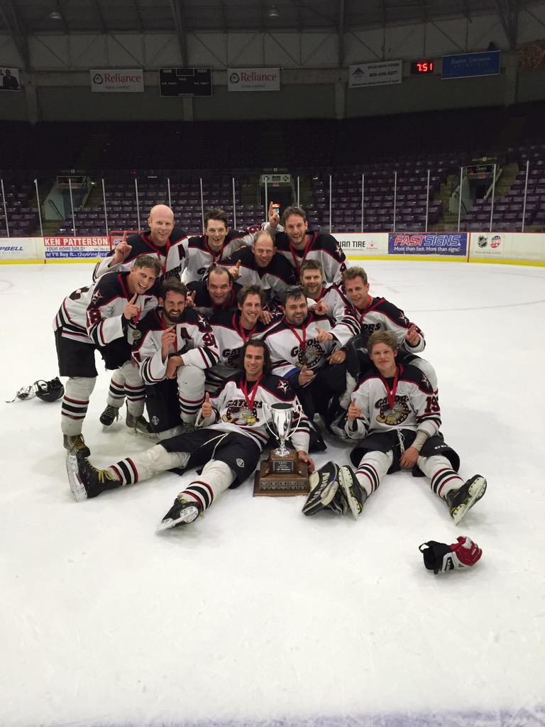 CRHLUpdates's tweet photo. Guelphs Gators win a 3-2 OT thriller against the Wellington Chiefs to win the A Finals! http://t.co/XMxiIh3rxO