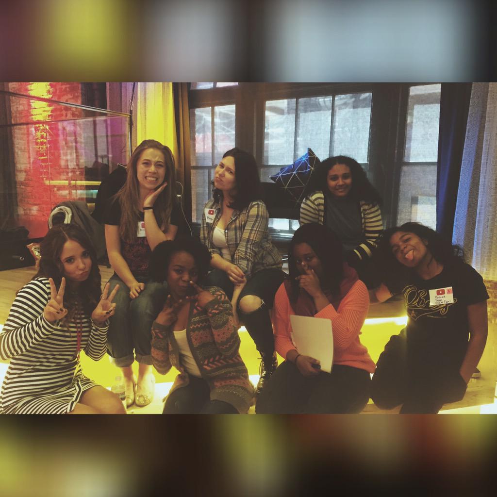 AliBrustofski's tweet photo. So proud of my #PublicMasterminds !! Had the best time mentoring today at @YouTubeSpaceNY's #TeenGirlHackathon 😘 http://t.co/9HREDMkw5u