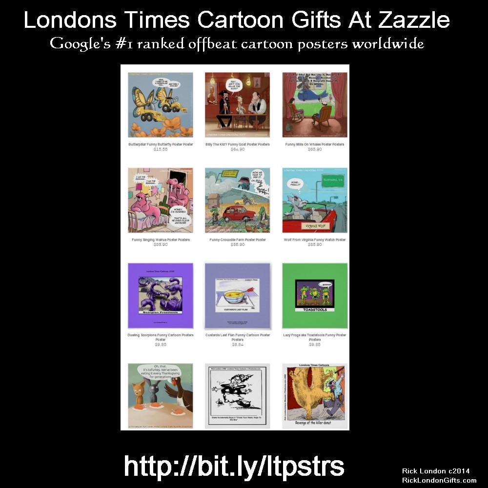 ricklondon's tweet photo. Google #1rnkd #offbeat #cartoon #posters &amp;amp; #prints @ discount @LTCartoons #zazzle #humor https://t.co/9WmgYGXEgy https://t.co/hf5TxlyM4C