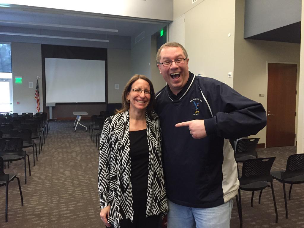 I finally got my picture taken w/ one of my favorite authors (and an amazing 1st grade teacher)... @mariapwalther!