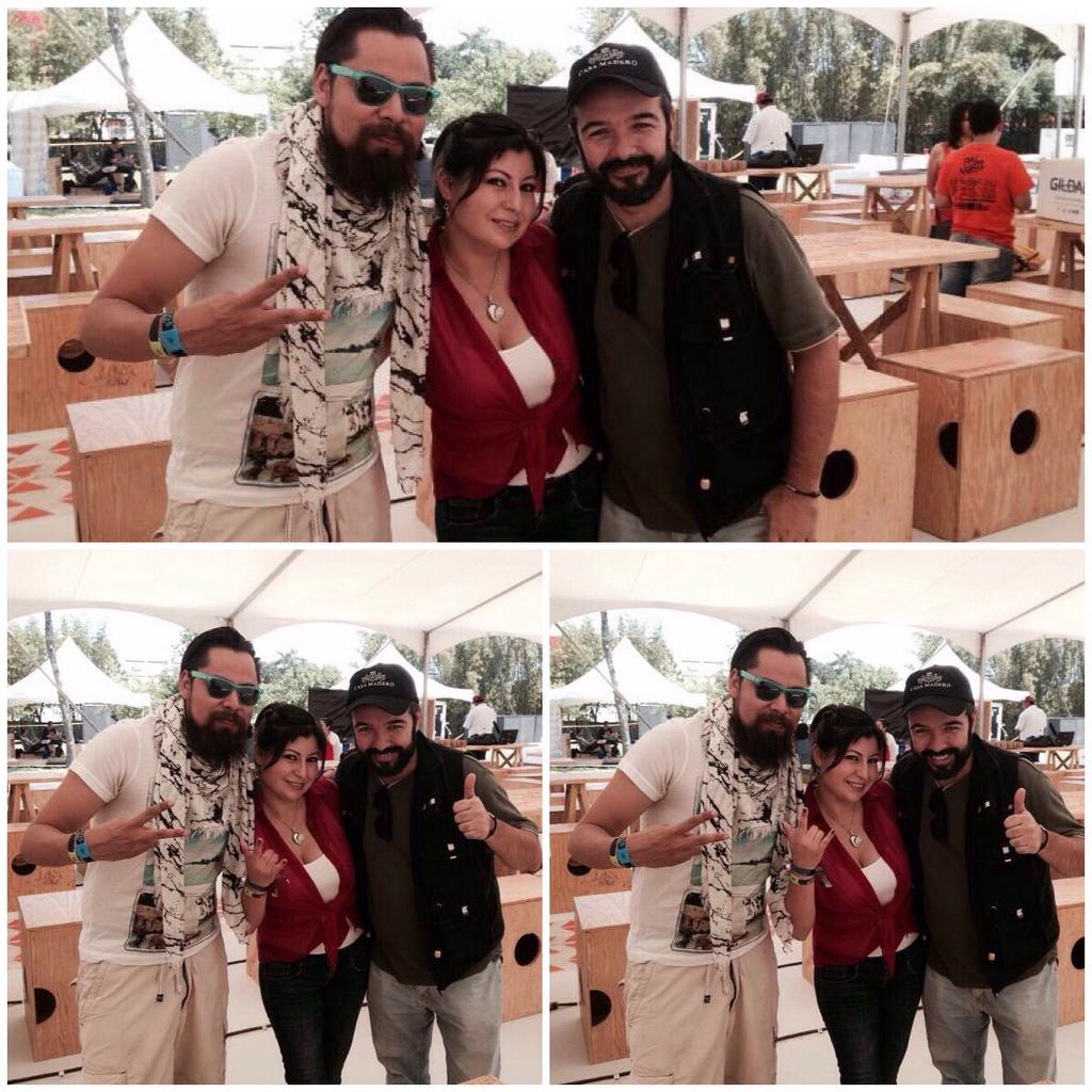 CabritosMagazin's tweet photo. #GeraDeLaGarza @marquestopochic de #TuVoxTv @tuvoxtv con #JanRobles &amp; #RayAcosta de #CabritosMagazine #VamosPalNorte http://t.co/jQZQLGOHiQ