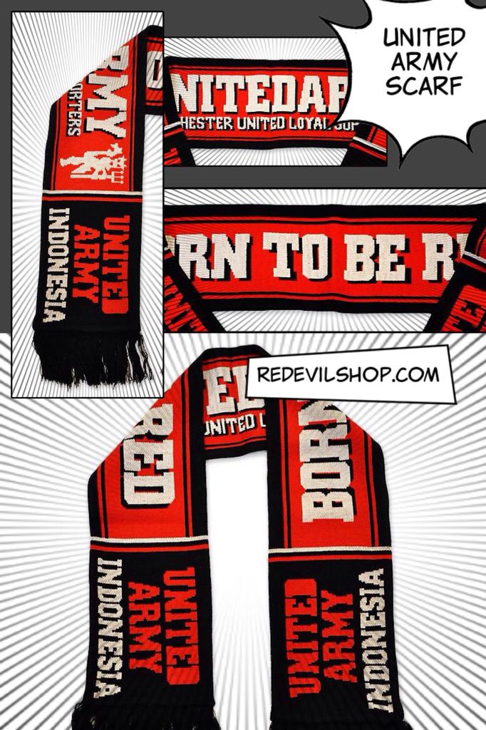 SALE: <a href="/unitedarmyfc/">UNITED ARMY INDONESIA</a> Scarf 150k di store dan web redevilshop.com/kategori/scarf… #redshop #MUFC #UnitedArmy
